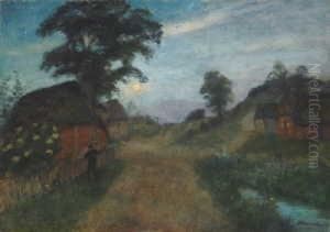 Nachtliche Dorflandschaft Nachtliche Dorflandschaft