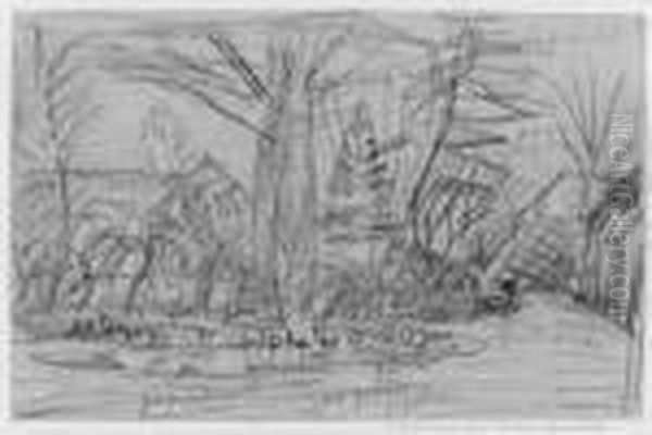 Dorflandschaft Mit Teich - view 1