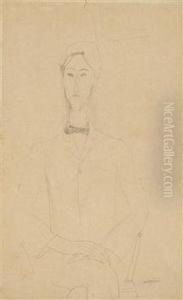 Portrait Of Jean Cocteau by Amedeo Modigliani