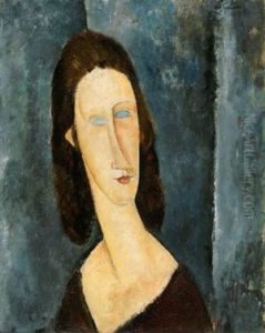 Blue Eyes, Portrait Of Madamejeanne Huterne Lii/ccl