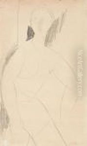 Nu Feminin Assis by Amedeo Modigliani
