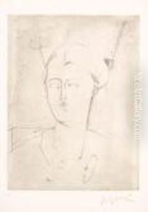 Volto Di Donna by Amedeo Modigliani