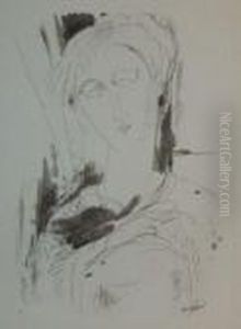 Portrait De Jeune Femme by Amedeo Modigliani