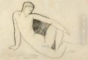 Nu Assis by Amedeo Modigliani