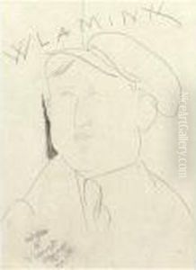 Portrait De Vlaminck by Amedeo Modigliani