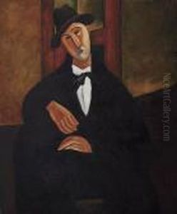 Portrait Of Mario Varvogli by Amedeo Modigliani