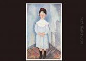 Girl With Blue Clothes by Amedeo Modigliani