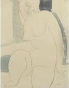 Nu Assis by Amedeo Modigliani