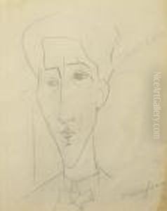 Portrait De Jean Cocteau by Amedeo Modigliani
