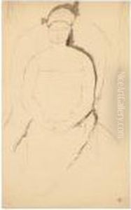 Portrait De Femme De Face by Amedeo Modigliani
