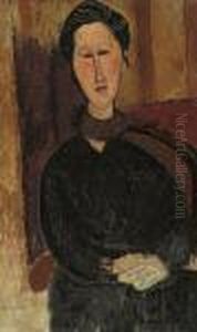 Portrait De Hanka Zborowska by Amedeo Modigliani