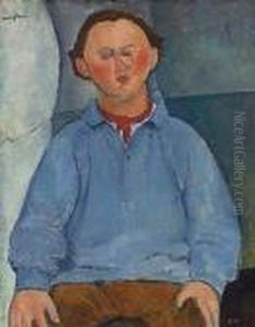 Portrait Du Sculpteur Oscar Miestchaninoff by Amedeo Modigliani