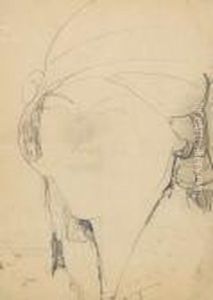Tete De Jeune Fille Au Bonnet by Amedeo Modigliani