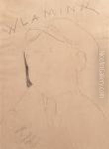 Portrait De Vlaminck by Amedeo Modigliani