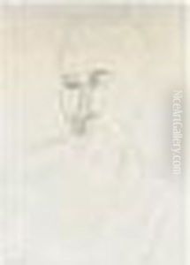 Portrait D'homme A La Moustache by Amedeo Modigliani