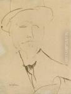 Portrait D'homme by Amedeo Modigliani
