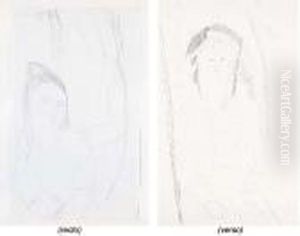 Les Deux Orphelines (recto), Petite Fille Assise (verso)
