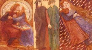 Paolo and Francesca da Rimini 1855 by Dante Gabriel Rossetti
