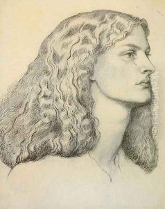 Portrait Of Anne Miller by Dante Gabriel Rossetti
