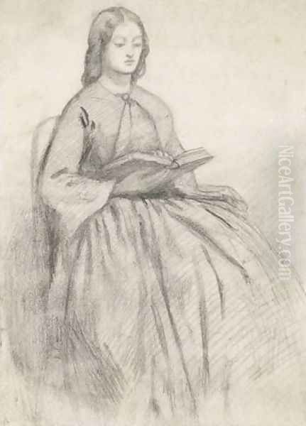 Elizabeth Siddall In A Chair - view 1