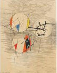 Composition With Three Circles by Laszlo Moholy-Nagy