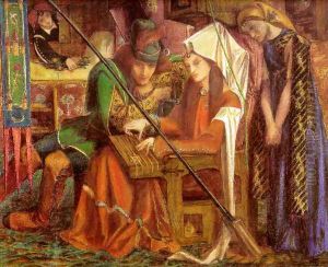 The Tune Of The Seven Towers 1857 by Dante Gabriel Rossetti