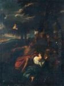 La Predication De Saint Jean-baptiste by Pier Francesco Mola