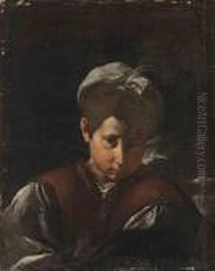 Portrait Of A Boy, Bust-length, In A Brown Waistcoat With A Whitecap Portrait Of A Boy, Bust-length, In A Brown Waistcoat With A Whitecap