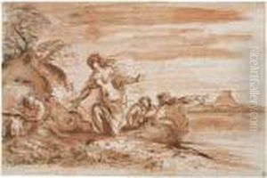 Venus Rescuing Aeneas by Pier Francesco Mola