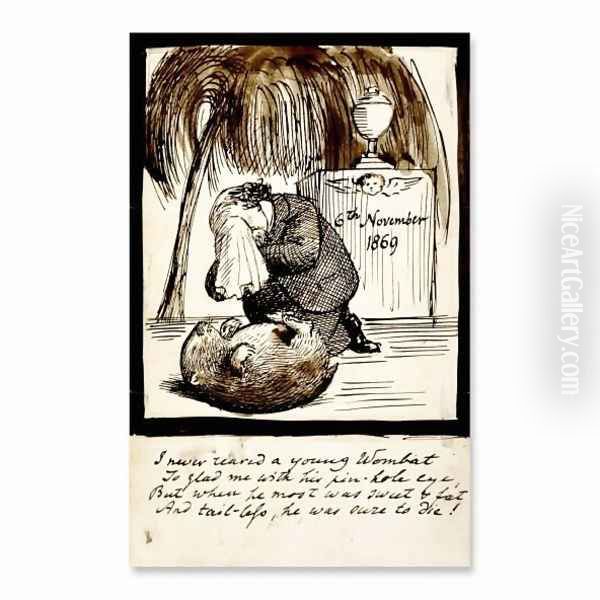 Rossetti Lamenting the Death of His Wombat - view 1