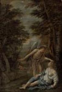 Hagar And The Angel by Pier Francesco Mola
