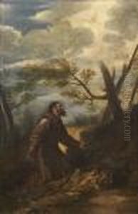 Saint Francois D'assise Recevant Les Stigmates by Pier Francesco Mola