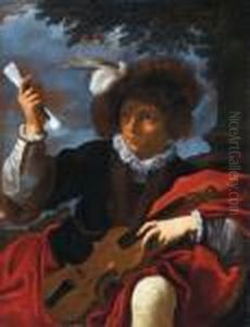 Ritratto Di Fanciullo Con La Viola by Pier Francesco Mola