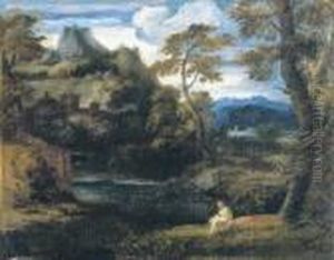 A Hermit Saint In A Landscape