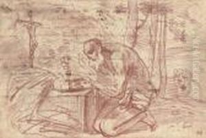 Saint Jerome In The Wilderness by Pier Francesco Mola