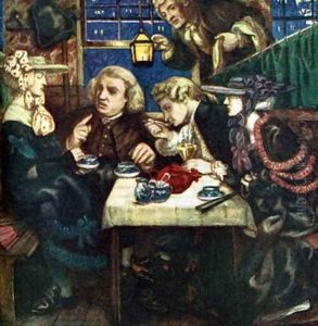 Dr Johnson at the Mitre by Dante Gabriel Rossetti