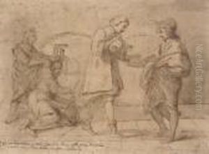 The Poet Baldini Drinking In Melosi's Bar by Pier Francesco Mola