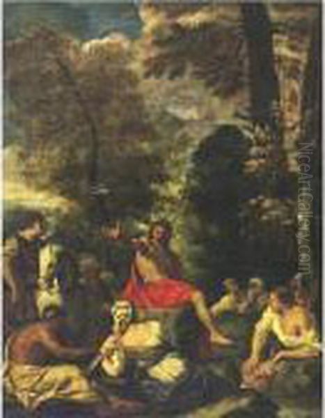 Saint John The Baptist Preaching To The Multitude - view 1