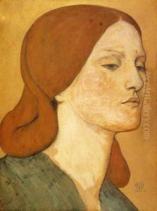Portrait Of Elizabeth Siddal2 by Dante Gabriel Rossetti