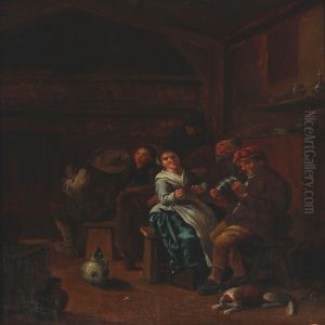 Merry People At The Inn by Jan Miense Molenaer