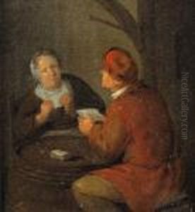 Les Joueurs De Cartes by Jan Miense Molenaer