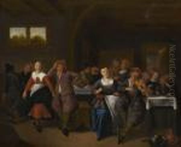 Scene De Rejouissances Dans Une Taverne - view 1
