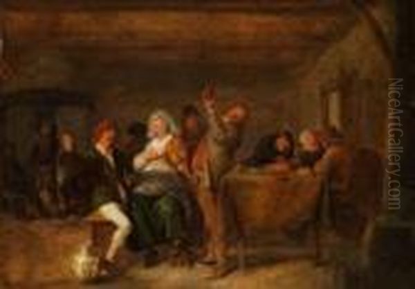 Lustige Gesellschaft In Einer Schanke - view 1