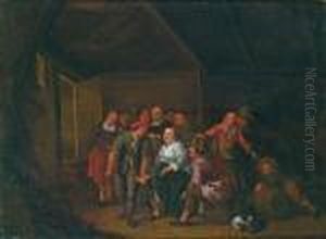 Scena Di Osteria Con Molte Persone