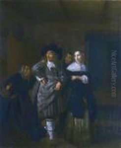 Scene D'interieur by Jan Miense Molenaer