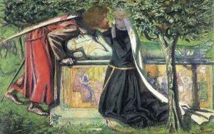 Arthur's Tomb: The Last Meeting of Lancelot and Guinevere by Dante Gabriel Rossetti