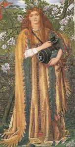 Princess Parisadi by Dante Gabriel Rossetti