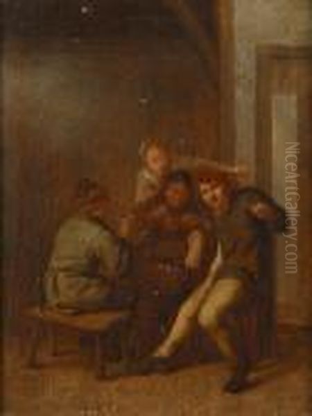 Peasants Carousing In A Tavern Interior - view 1