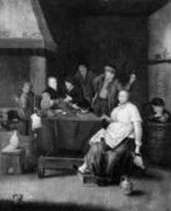 Wirtshausszene. by Jan Miense Molenaer