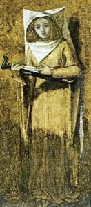 Girl singing to a lute by Dante Gabriel Rossetti